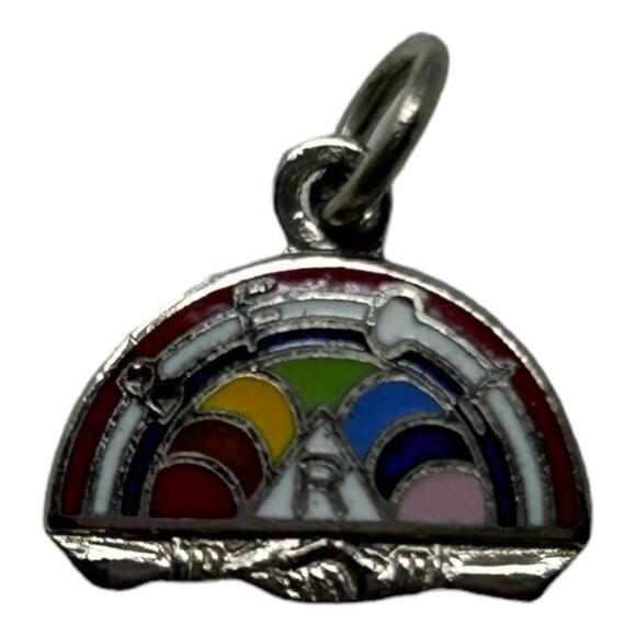 International Order of Rainbow for Girls BFCL Bracelet Journal Bible Charm Vtg - Picture 2 of 6